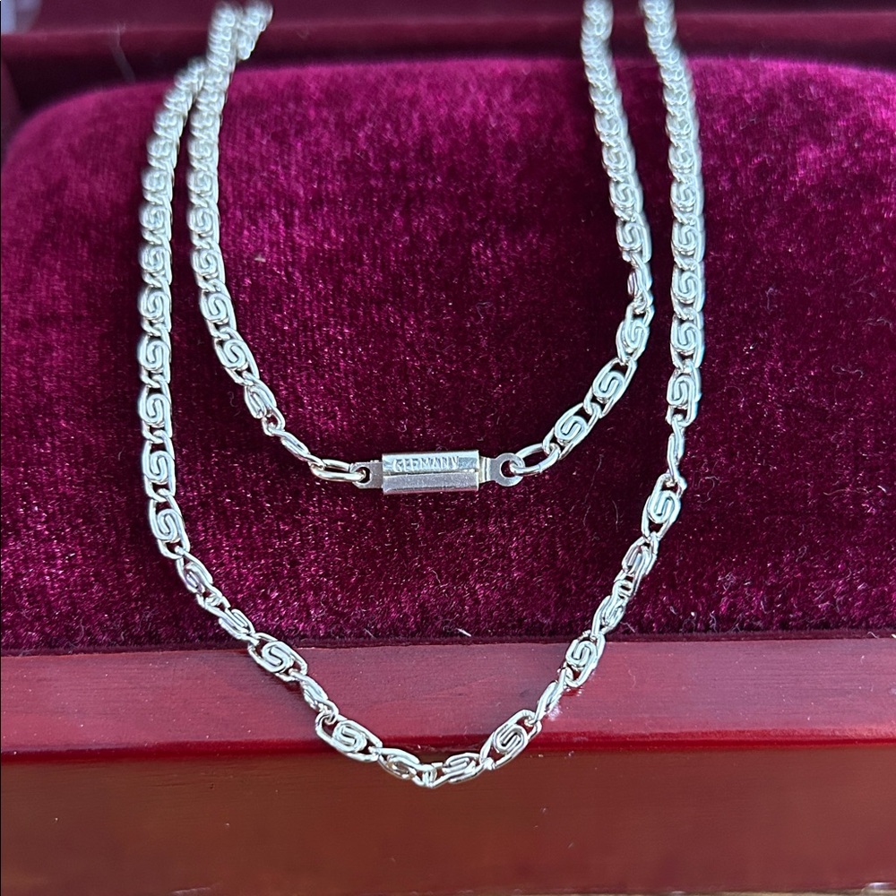 Vintage Germany Snail Chain 18” Chain